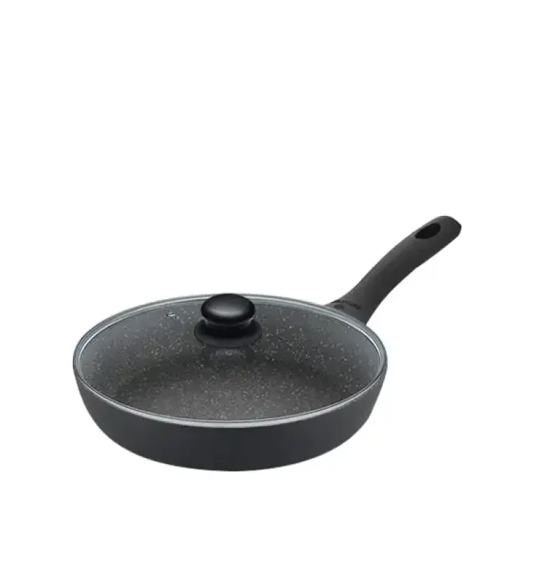 GERLACH GRANITEX Patelnia z powłoką ceramiczną ILAG Xera Dur 2® 24 cm + pokrywka 24 cm