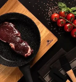 GERLACH GRANITEX Patelnia z powłoką ceramiczną ILAG Xera Dur 2® 20 cm + pokrywka 20 cm