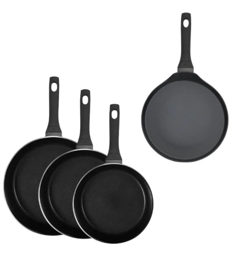 GERLACH HARMONY CLASSIC Zestaw patelni z powłoką ceramiczną ILAG 20, 24, 28 cm + Patelnia naleśnikowa 26 cm