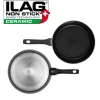GERLACH HARMONY CLASSIC Zestaw patelni z powłoką ceramiczną ILAG 20, 24, 28 cm z pokrywkami silikonowymi