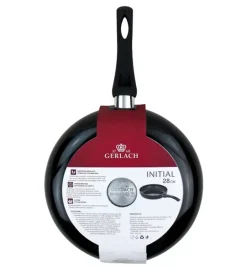GERLACH INITIAL Komplet patelni z powłoką ceramiczną EXCILON 24, 28 cm + pokrywki / indukcja