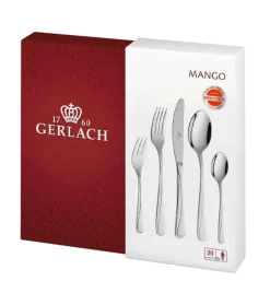 Gerlach Mango Sztućce Komplet 30 el (24 el pudełko + widelczyki ) 6 osób / połysk