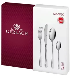 Gerlach Mango Sztućce Komplet 24 el pudełko / 6 osób / połysk