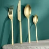 GERLACH MODERN GOLD Sztućce Komplet 72 el pudełko / 18 osób / mat / złote sztućce