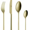 GERLACH MODERN GOLD Sztućce Komplet 96 el pudełko / 24 osoby / mat / złote sztućce