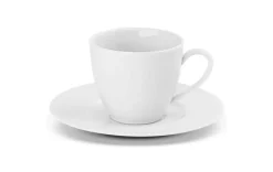 GERLACH MODERN WHITE Komplet filiżanek 185 ml ze spodkami 6 os 12 el / porcelana