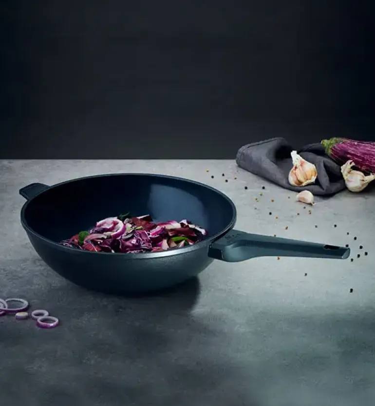 GERLACH MONOLIT Wok 30 cm / szwajcarska powłoka ceramiczną ILAG Xera Dur 2® / aluminium