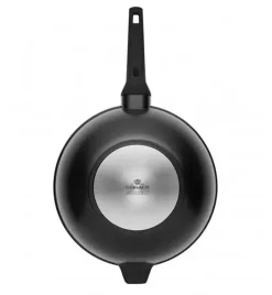 GERLACH MONOLIT Wok 30 cm / szwajcarska powłoka ceramiczną ILAG Xera Dur 2® / aluminium