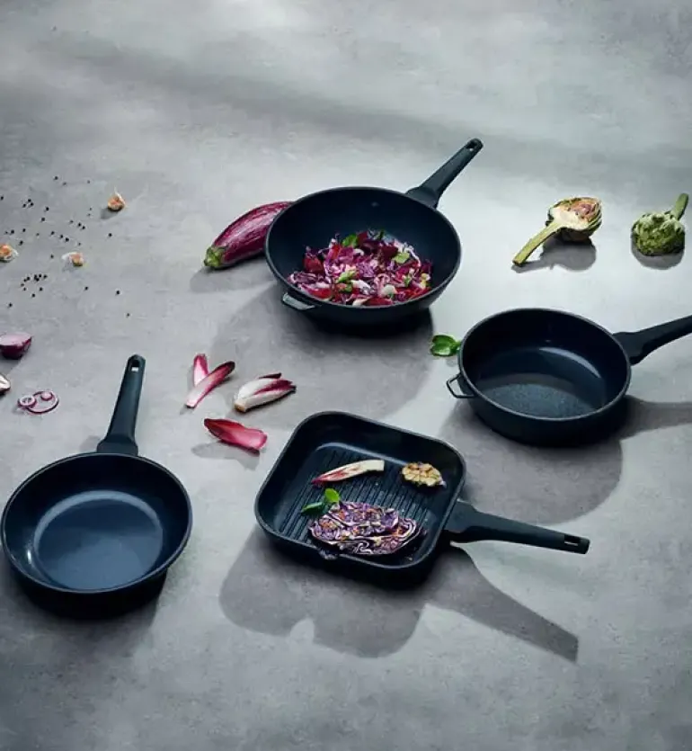 GERLACH MONOLIT Wok 30 cm / szwajcarska powłoka ceramiczną ILAG Xera Dur 2® / aluminium
