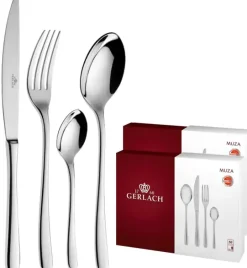 Gerlach Muza Sztućce Komplet 136 el (68P+68P) dla 24 osób w pudełku / połysk