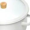 GERLACH NATUR ENAMEL BIAŁY Garnek emaliowany 5 l z pokrywką 24 cm / stal węglowa