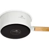 GERLACH NATUR ENAMEL BIAŁY Rondel emaliowany 2 l z pokrywką 18 cm / stal węglowa