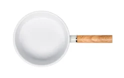GERLACH NATUR ENAMEL BIAŁY Rondel emaliowany 2 l z pokrywką 18 cm / stal węglowa