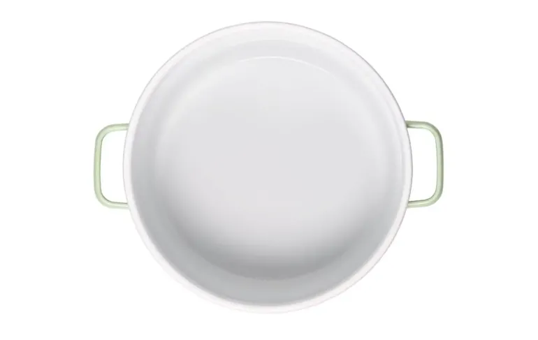 GERLACH NATUR ENAMEL ZIELONY Garnek emaliowany 5 l z pokrywką 24 cm / stal węglowa