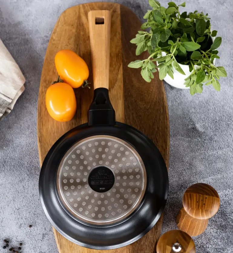 GERLACH NATUR EVO Patelnia grillowa 24 cm / powłoka ceramiczna ILAG® Non-Stick /