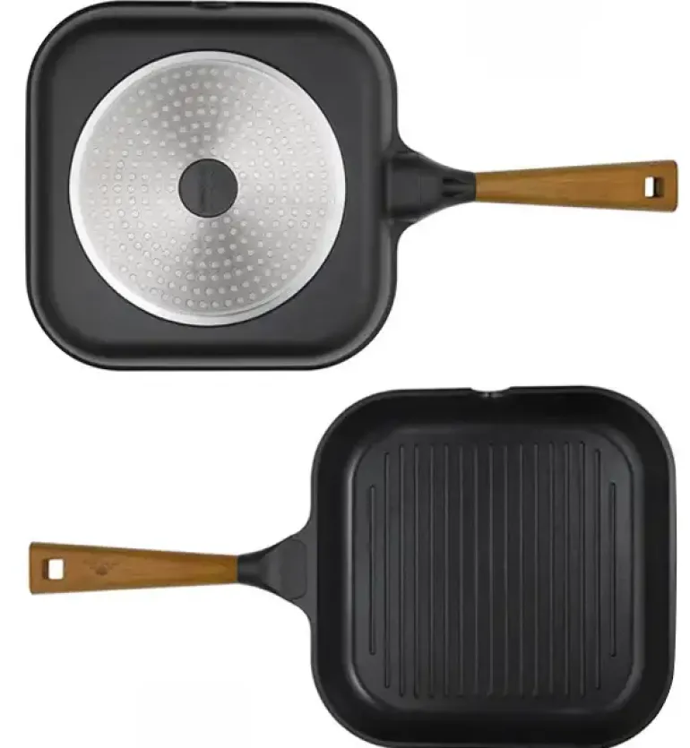 GERLACH NATUR EVO Patelnia grillowa 24 cm / powłoka ceramiczna ILAG® Non-Stick /