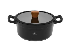 GERLACH NATUR Garnek 4,5 L z pokrywką 24 cm / 2 elementy / powłoka ILAG Xera Dur 2 Ceramic / indukcja