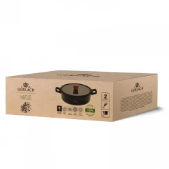 GERLACH NATUR Garnek 4,2 L z pokrywką 28 cm / 2 elementy / powłoka ILAG Xera Dur 2 Ceramic / indukcja