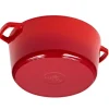 GERLACH NATUR IRON Garnek 5 L z pokrywką 26 cm / żeliwo / czerwony gradient