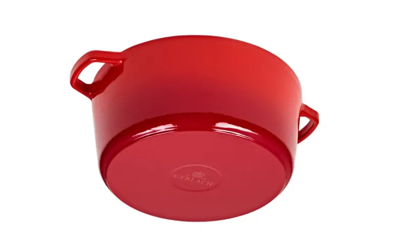 GERLACH NATUR IRON Garnek 5 L z pokrywką 26 cm / żeliwo / czerwony gradient