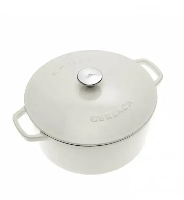 GERLACH NATUR IRON Garnek 5 L z pokrywką 26 cm / żeliwo