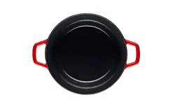 GERLACH NATUR IRON Garnek 3 L z pokrywką 21 cm / żeliwo / czerwony gradient