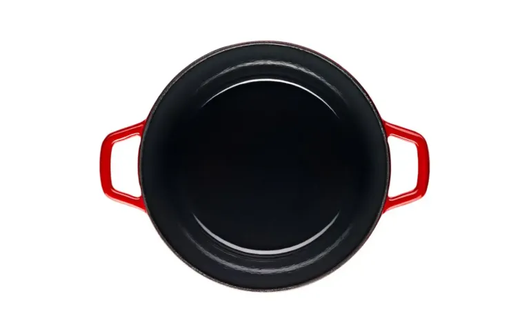 GERLACH NATUR IRON Garnek 3 L z pokrywką 21 cm / żeliwo / czerwony gradient