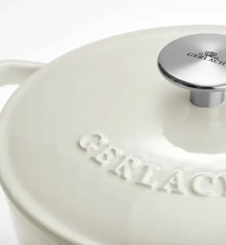 GERLACH NATUR IRON Komplet 2 garnków z pokrywkami 3L + 5L | żeliwo | indukcja