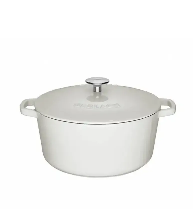 GERLACH NATUR IRON Komplet 2 garnków z pokrywkami 3L + 5L | żeliwo | indukcja