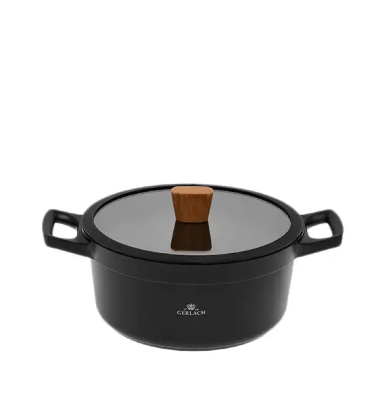 GERLACH NATUR Komplet garnków 24, 28 cm + Garnek stalowy 7 L / powłoka ceramiczna