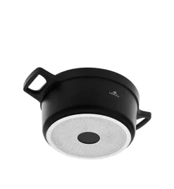 GERLACH NATUR Komplet garnków 24, 28 cm + Garnek stalowy 7 L / powłoka ceramiczna