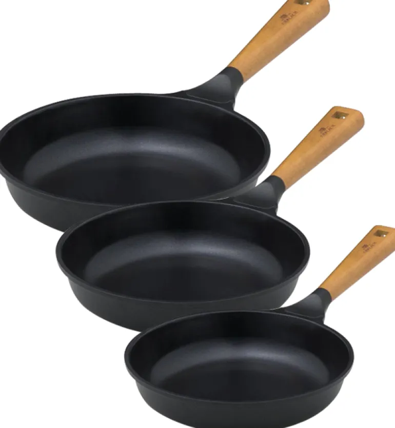 GERLACH NATUR Komplet garnków 24, 28 cm + Patelnie Natur 20, 24, 28 cm + patelnia grillowa 24 cm