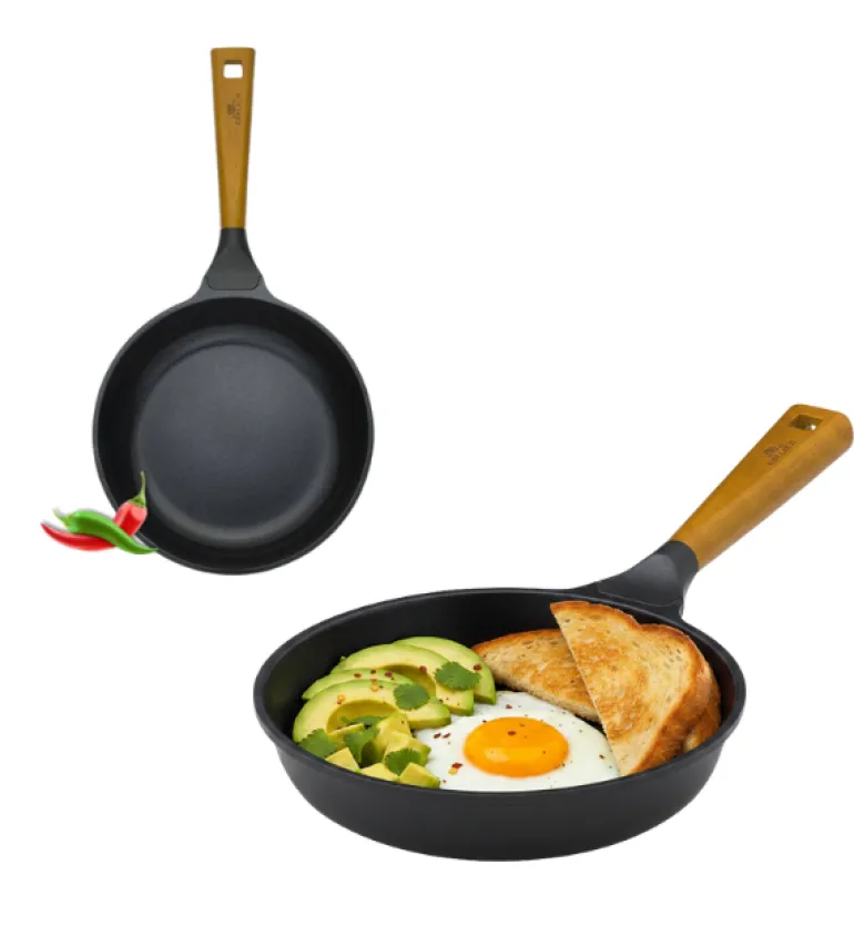 GERLACH NATUR Komplet garnków 24, 28 cm / 4,5 /4,2 L + Patelnie Natur 24, 28 cm / powłoka ILAG Xera Dur 2 Ceramic / indukcja