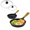 GERLACH NATUR Komplet patelni 20, 28 cm z powłoką ceramiczną ILAG® Non-Stick Xera Dur 2 + pokrywki uniwersalne