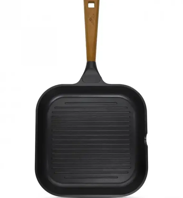 GERLACH NATUR Patelnia grillowa 24 cm / powłoka ceramiczna ILAG® Non-Stick