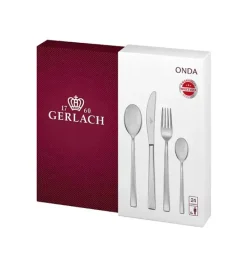GERLACH ONDA Sztućce Komplet 120 el (4x30 el) pudełko / 24 osoby / połysk