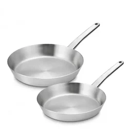 GERLACH PRESTIGE Patelnia 24 + 28 cm / Całostalowe / Indukcja