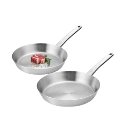 GERLACH PRESTIGE Patelnia 24 + 28 cm / Całostalowe / Indukcja