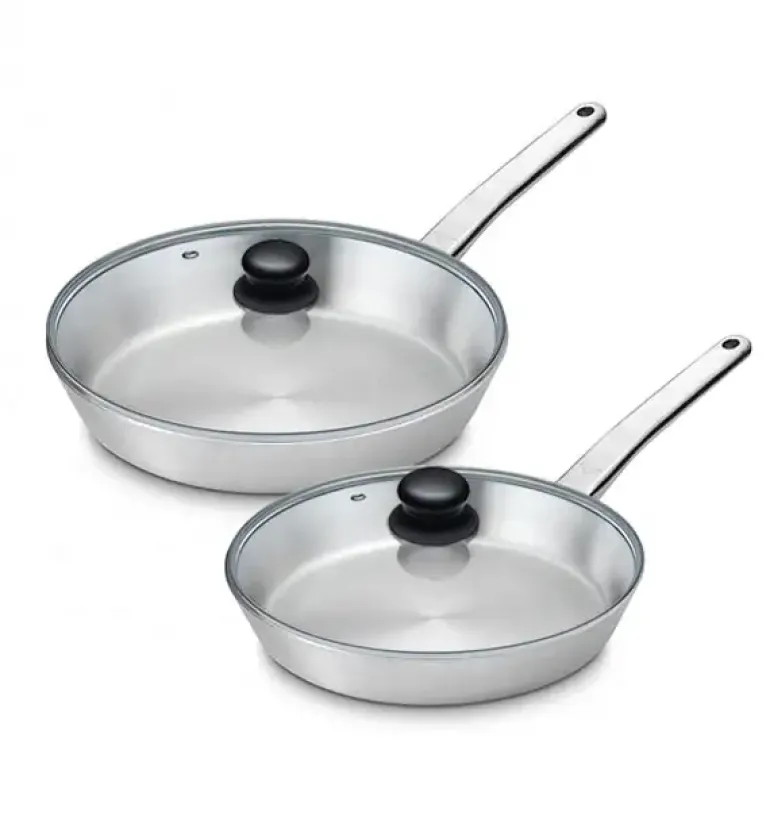 GERLACH PRESTIGE Patelnie całostalowe 24, 28 cm + pokrywki 24, 28 cm / indukcja