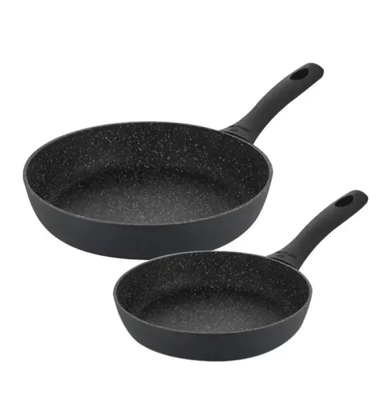 GERLACH PRIME Komplet Garnki z pokrywkami 6 el + patelnie Gerlach Granitex 20, 24, 28 cm+ pokrywki