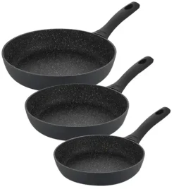 GERLACH PRIME Komplet Garnki z pokrywkami 6 el / stal nierdzewna + Patelnia naleśnikowa 26 cm + Patelnia Granitex 20, 24, 28 cm + Patelnia naleśnikowa + Brytfanna