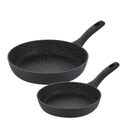 GERLACH PURE Komplet Garnki z pokrywkami 10 el / indukcja + Gerlach Granitex Patelnia 20, 28 cm