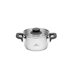 GERLACH PURE Komplet Garnki z pokrywkami 10 el / indukcja + Gerlach Initial Patelnia 20, 24, 28 cm + Patelnia naleśnikowa 26 cm