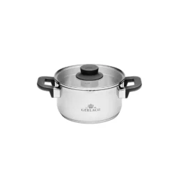 GERLACH PURE Komplet Garnki z pokrywkami 10 el / indukcja + Gerlach Granitex Patelnia 20, 24, 28 cm