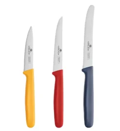 GERLACH SMART COLOR Komplet 3 noży w pudełku / antypoślizgowa rękojeść