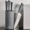 GERLACH SMART GRANIT Komplet 5 noży w bloku + Tasak do ziół z deską +nożyce do drobiu