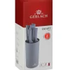 GERLACH SMART GREY Komplet 5 noży w bloku + nożyce do drobiu+ deski Natur