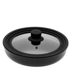 GERLACH SMART Komplet dwóch pokrywek 16/18/20 + 24/26/28 cm/ szkło + silikon