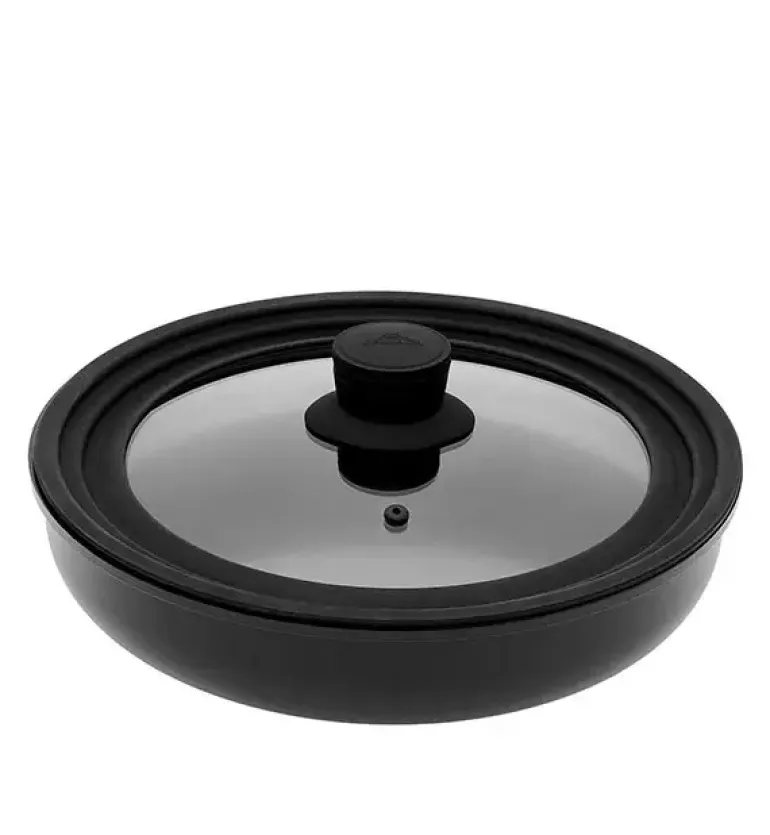 GERLACH SMART Komplet dwóch pokrywek 16/18/20 + 24/26/28 cm/ szkło + silikon