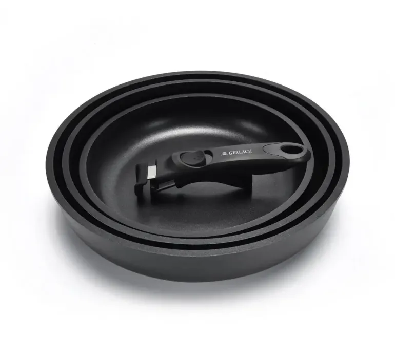 GERLACH SMART 994 Komplet 3 patelni 20/24/28 cm + odpinana rączka / indukcja